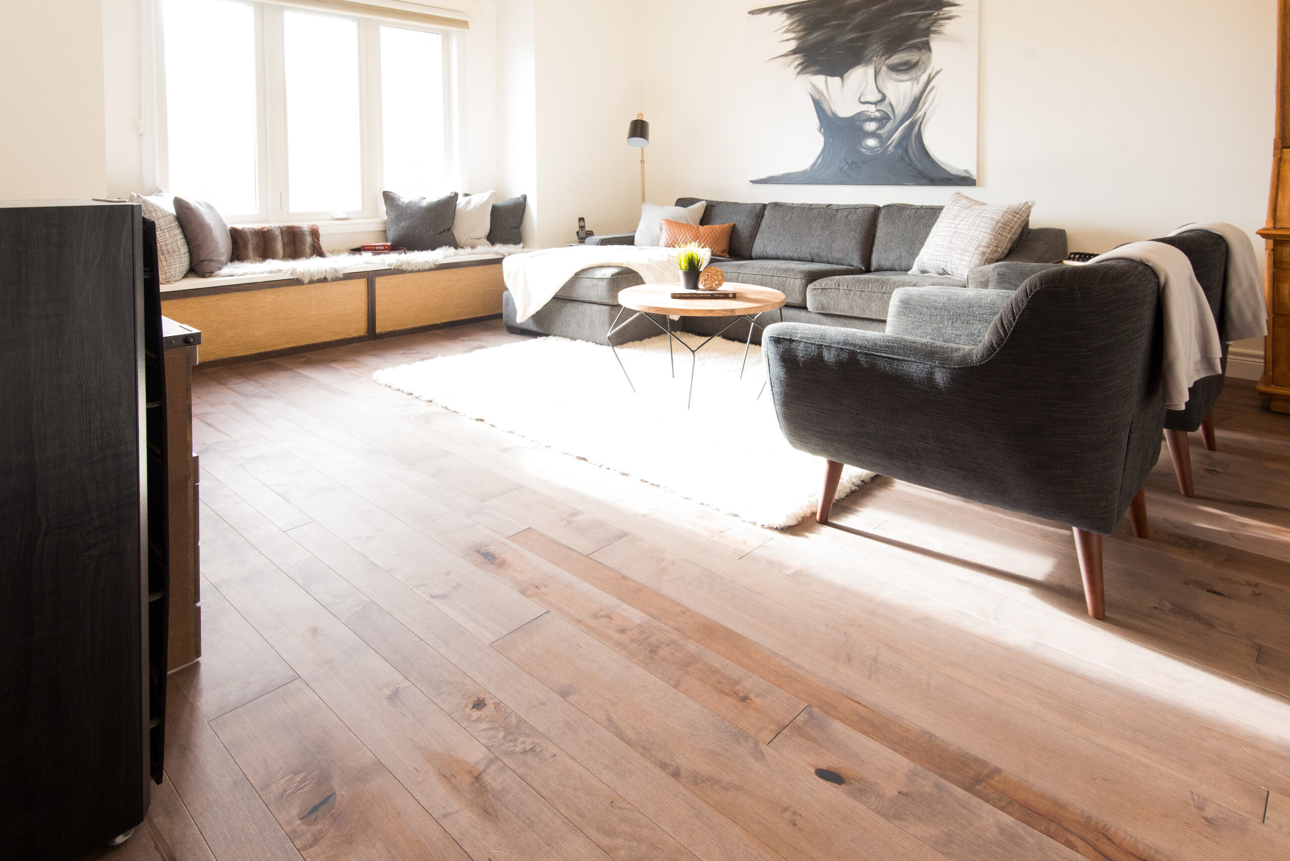 Living room in Scandinavian design
